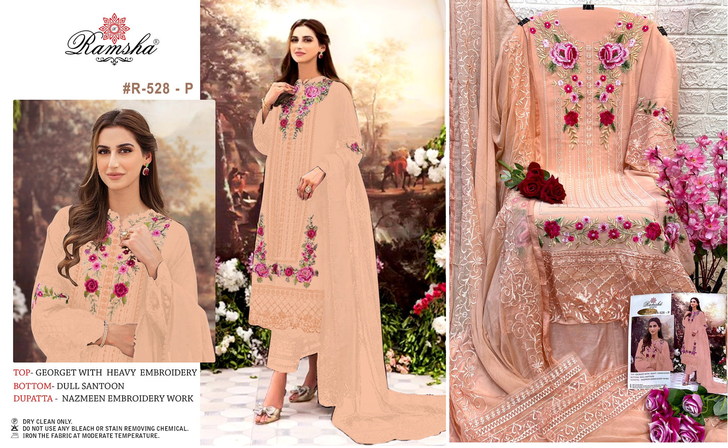 528P Ramsha Pakistani Salwar Suits