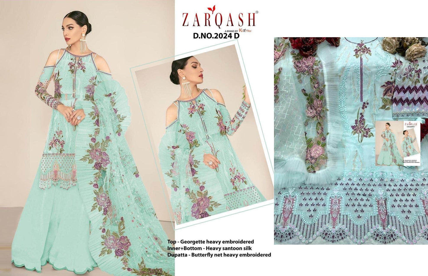 2024D Zarqash Pakistani Salwar Suits