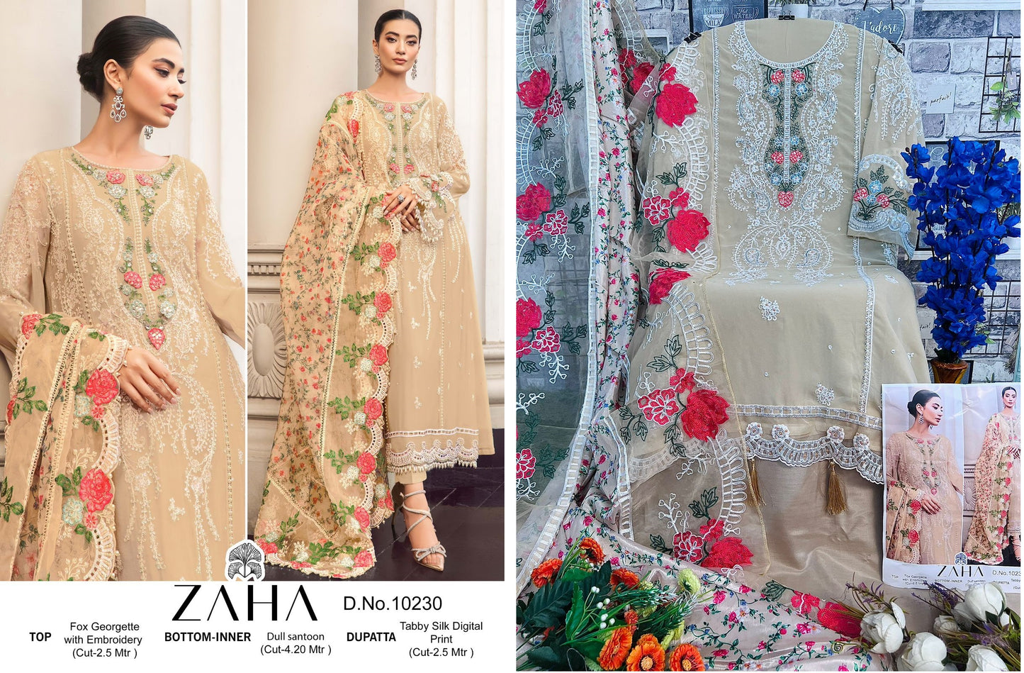 10230 Zaha Pakistani Salwar Suits