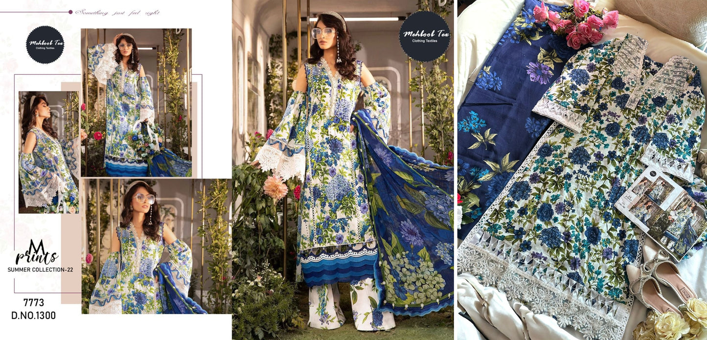 1300 Mehboob Tex Pakistani Salwar Suits