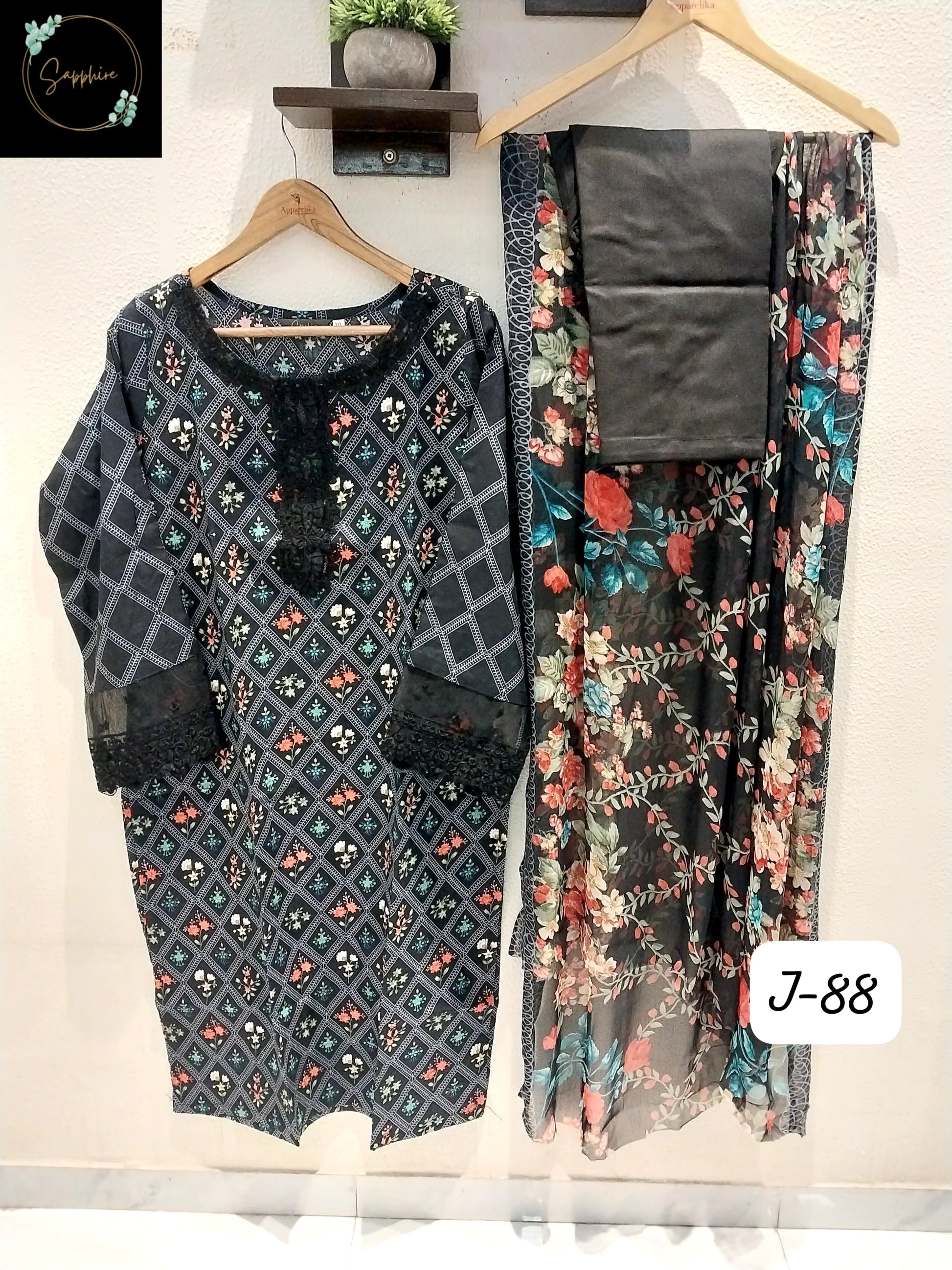 Jazmin Vol 88 Black Sapphire Pakistani Readymade Suits