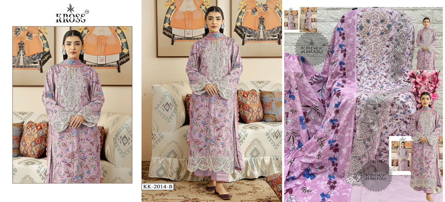 Kk-2014B Kross Kulture Pakistani Salwar Suits