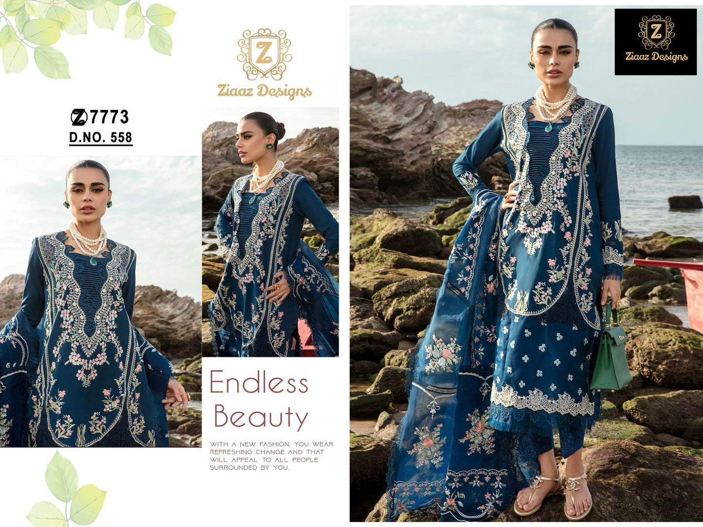 558 Ziaaz Designs Rayon Pakistani Salwar Suits