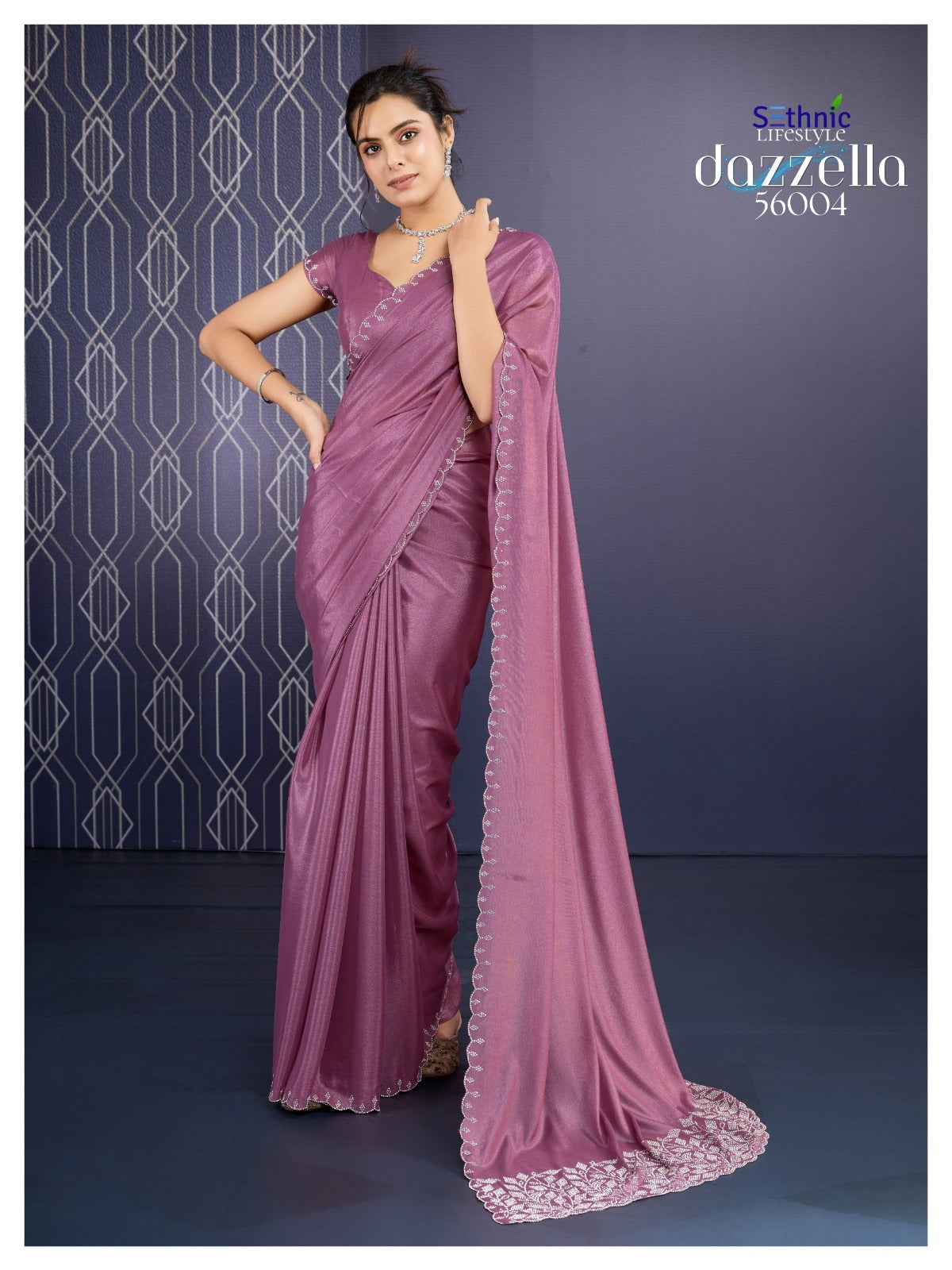 56004 Dazzella Sethnic Georgette Sarees