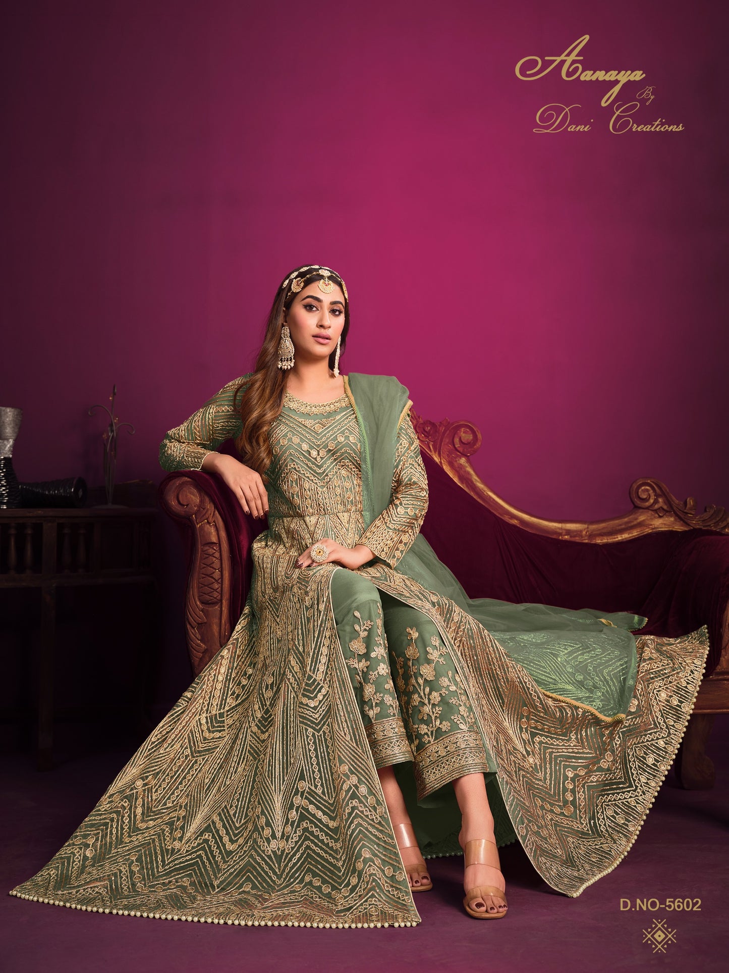 5602 Aanaya Vol 156 Dani Creation Net Pakistani Salwar Suits