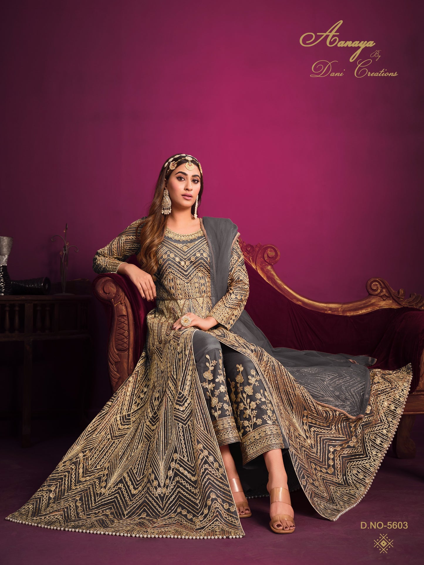 5603 Aanaya Vol 156 Dani Creation Net Pakistani Salwar Suits