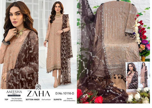 10116-D Zaha Pakistani Salwar Suits