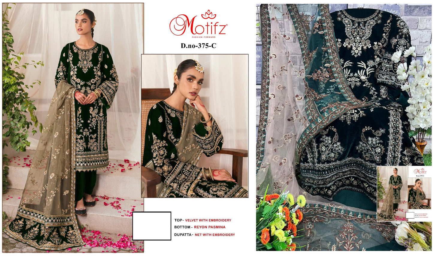 375C Motifz Pakistani Salwar Suits