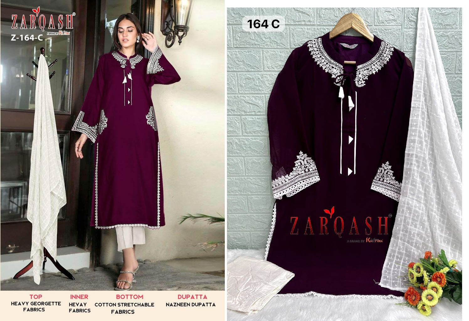 164C Zarqash Pakistani Readymade Suits