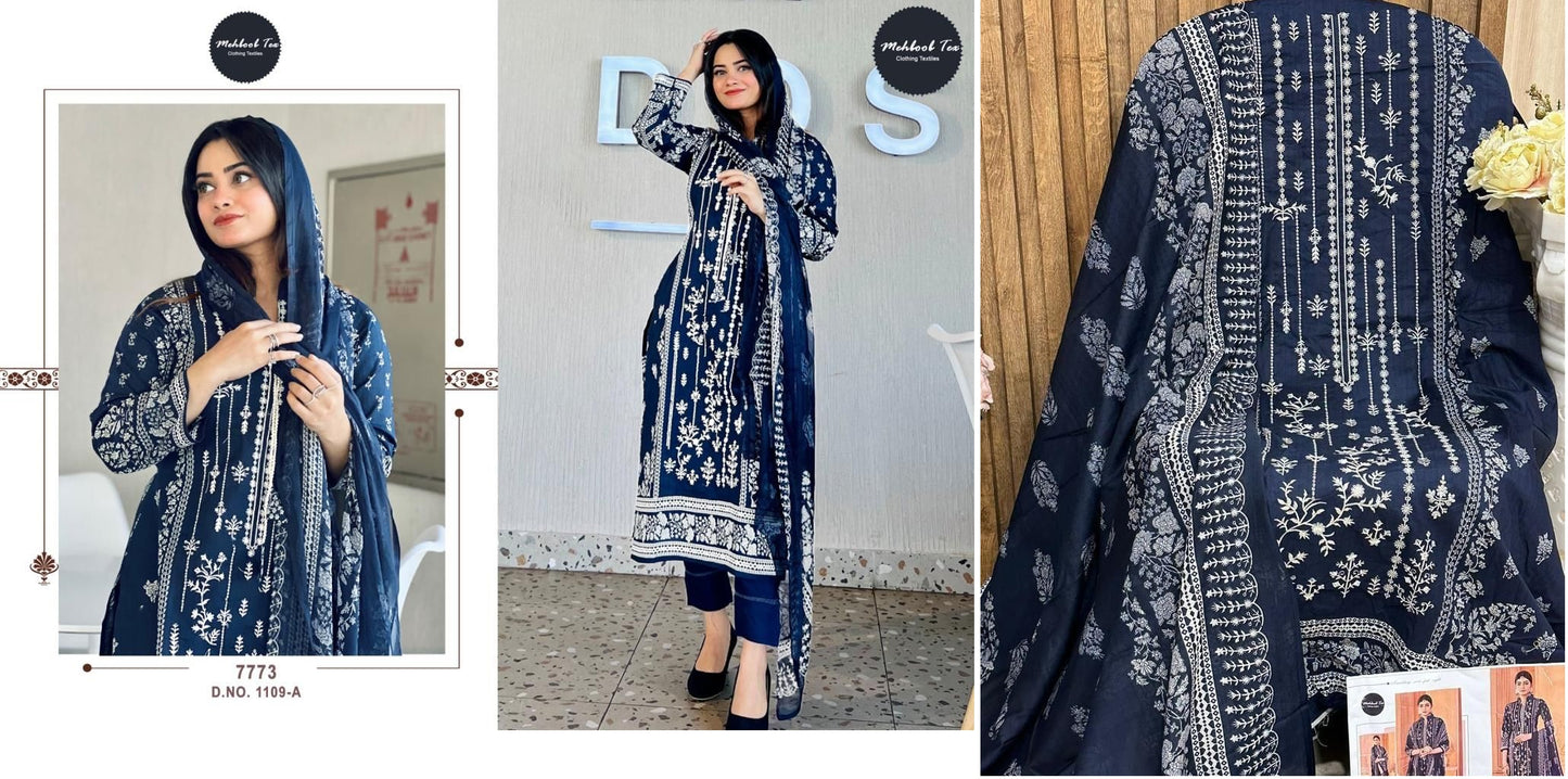 1109A Mehboob Tex Pakistani Salwar Suits