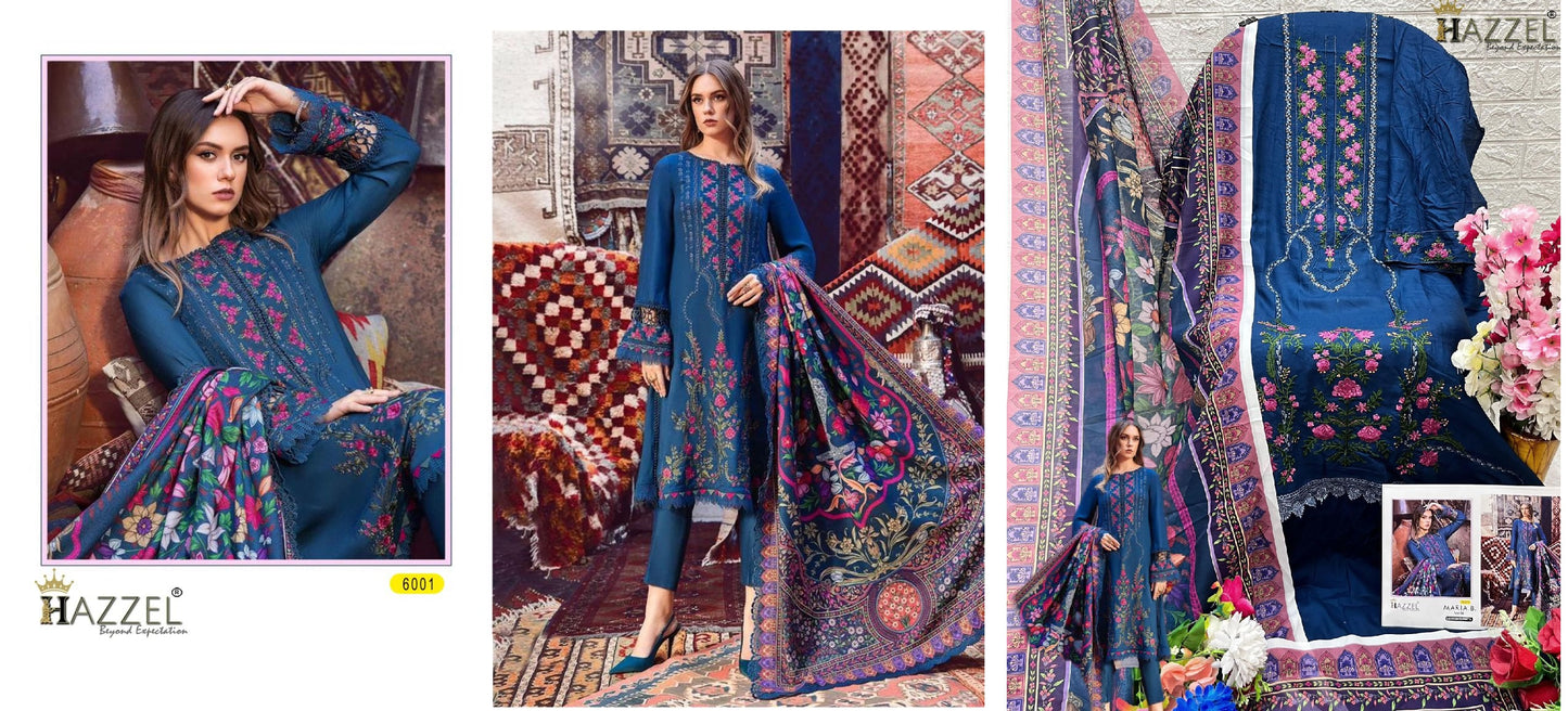 6001 Hazzel Pakistani Salwar Suits