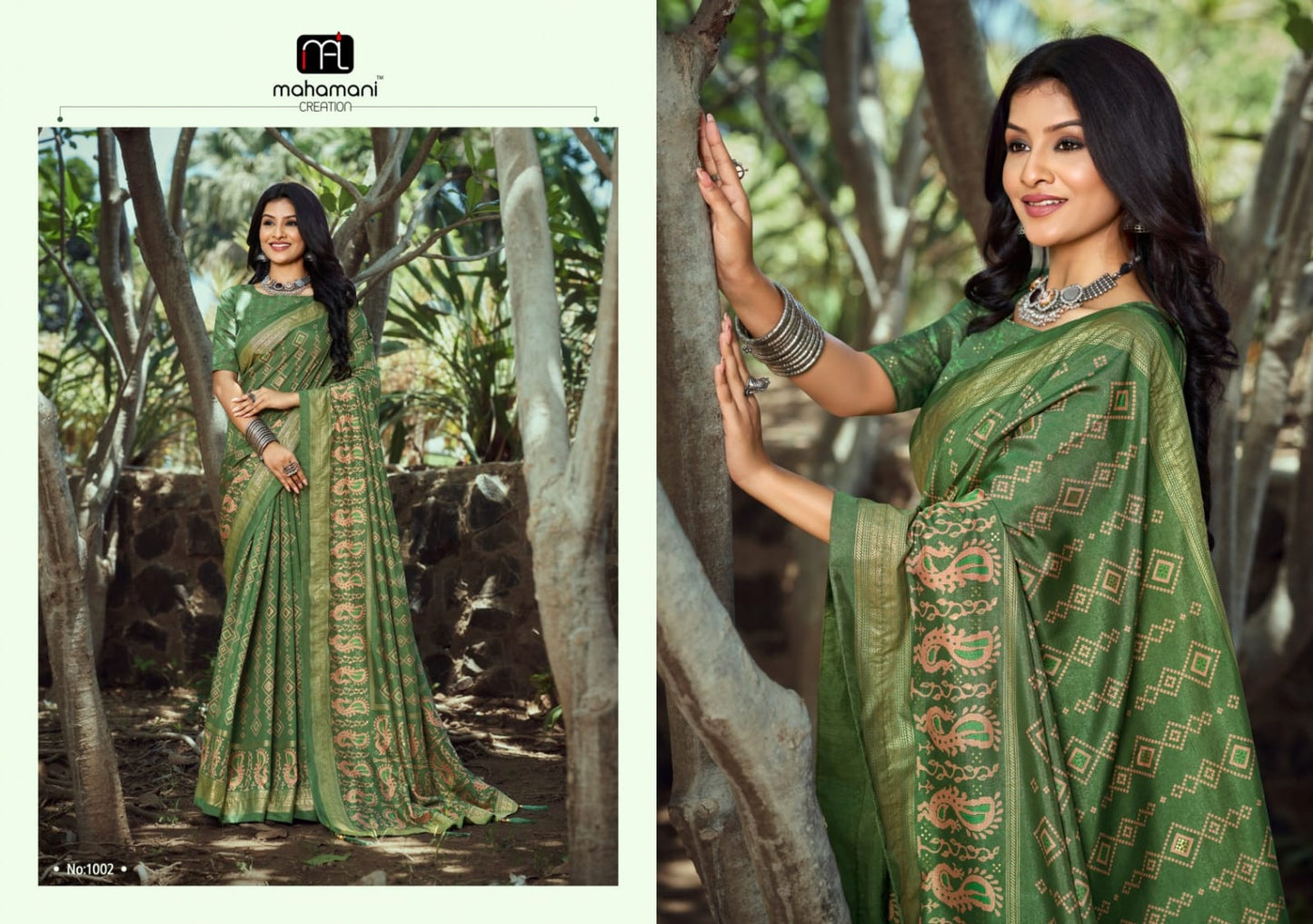 1002 Devika Mahamani Creation Sarees