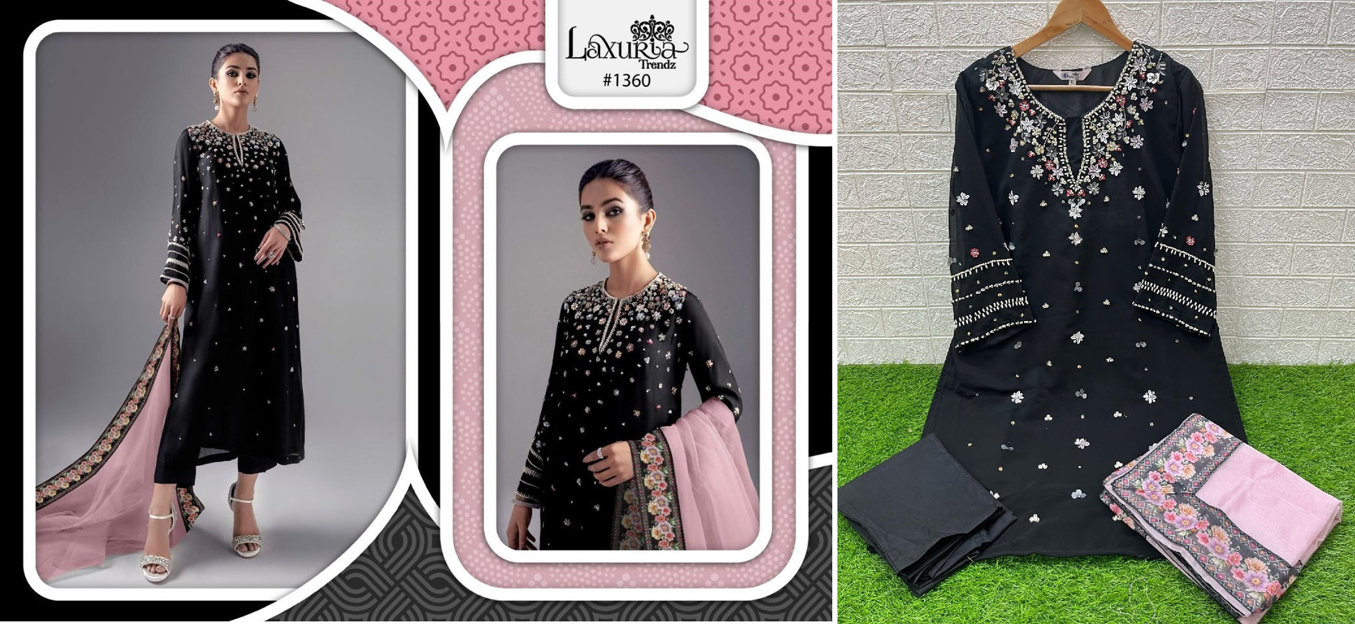 1360 Laxuria Trendz Pakistani Readymade Suits