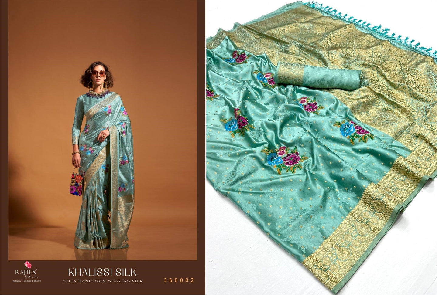 360002 Khalissi Silk Rajtex Sarees