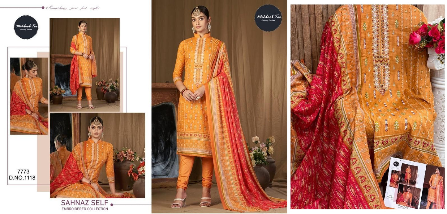 1118 Mehboob Tex Pakistani Salwar Suits