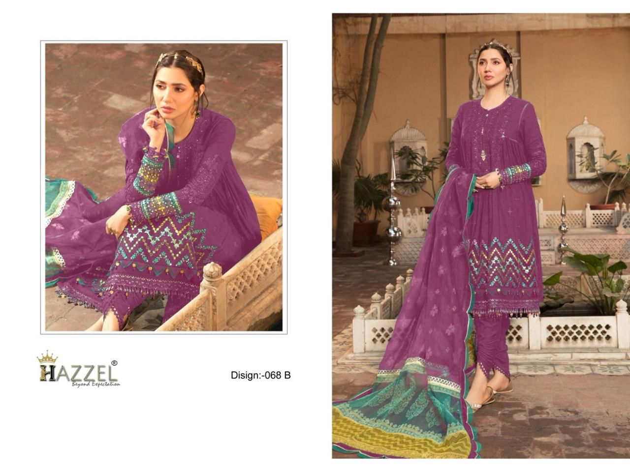068B Hazzel Pakistani Salwar Suits