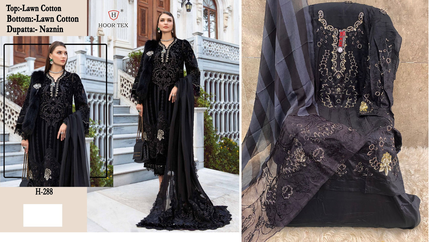 288 Hoor Tex Pakistani Salwar Suits