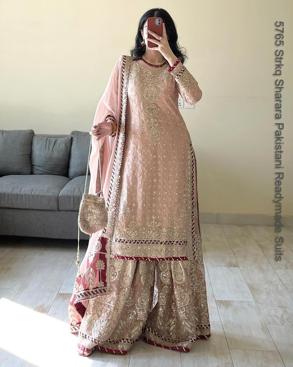 5765 Strkq Sharara Pakistani Readymade Suits