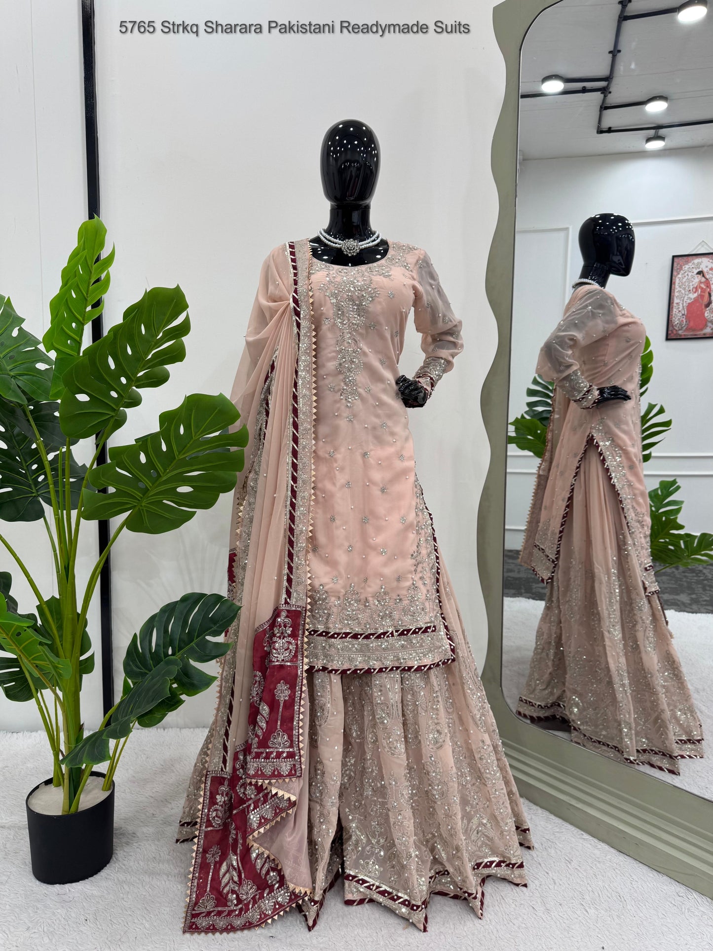 5765 Strkq Sharara Pakistani Readymade Suits