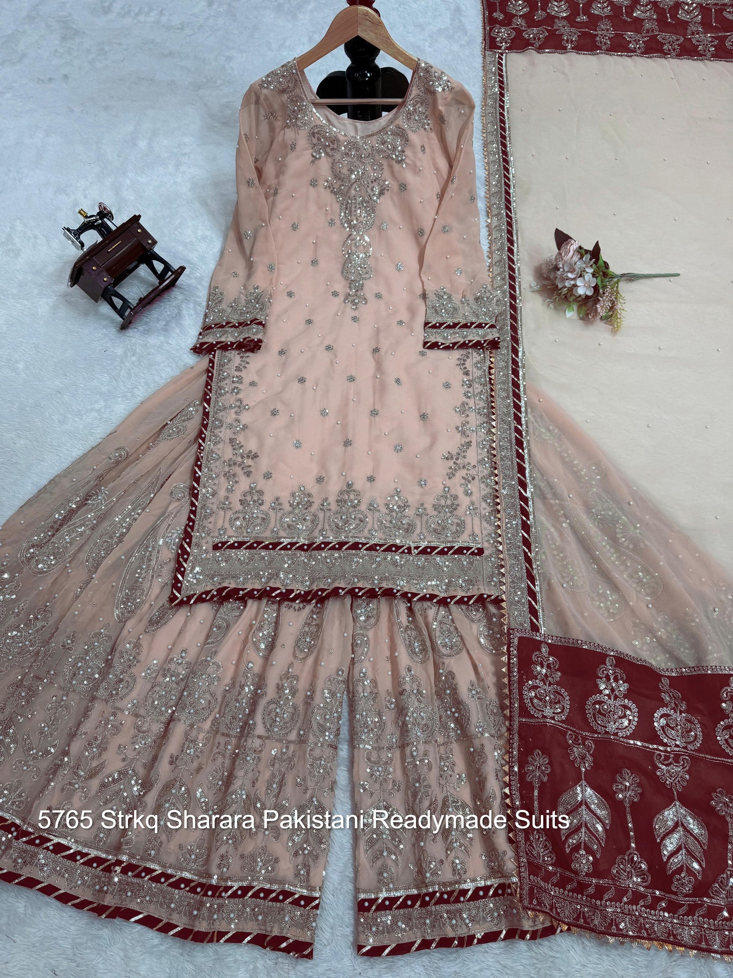 5765 Strkq Sharara Pakistani Readymade Suits
