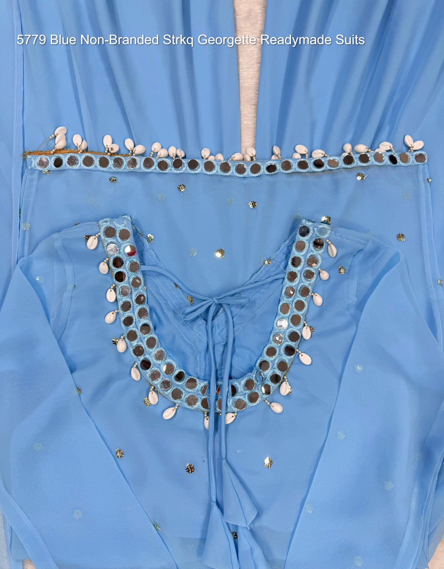 5779 Blue Non-Branded Strkq Georgette Readymade Suits