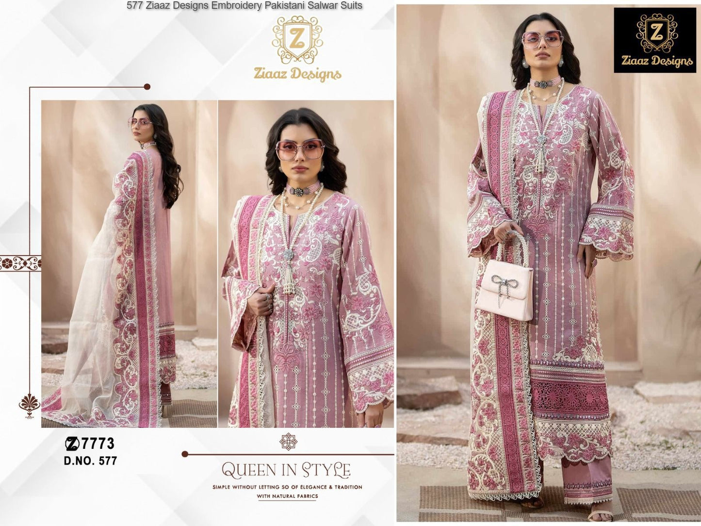 Zc-8991 Stzyc Georgette Gown Dupatta Set