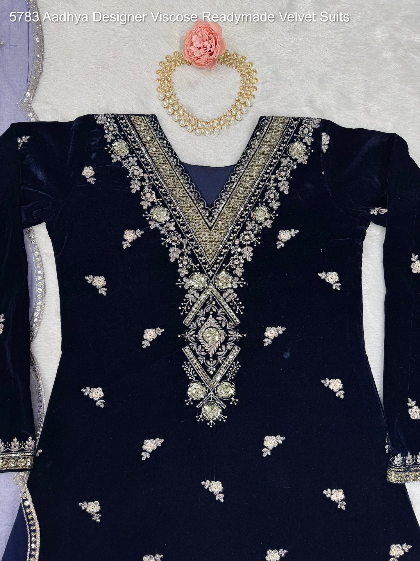 5783 Aadhya Designer Viscose Readymade Velvet Suits