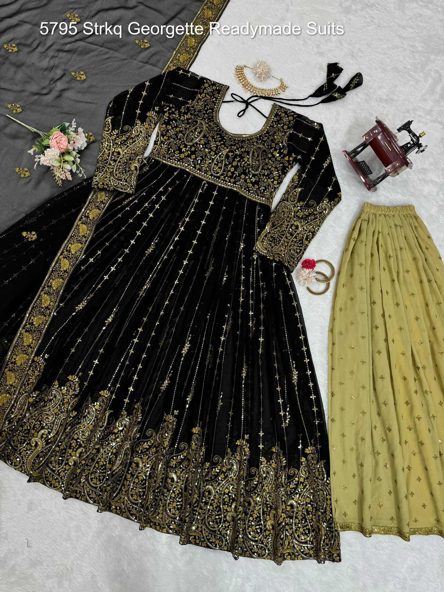 5795 Strkq Georgette Readymade Suits