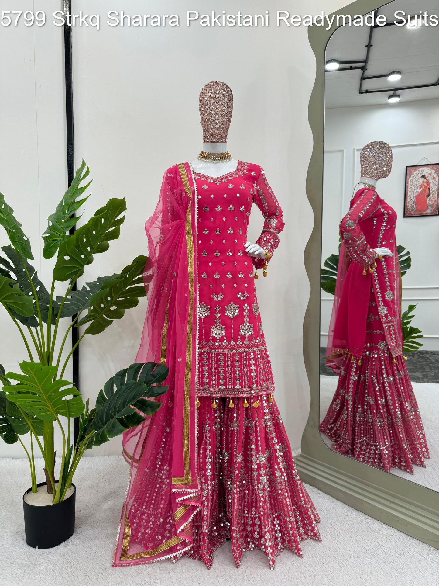 5799 Strkq Sharara Pakistani Readymade Suits