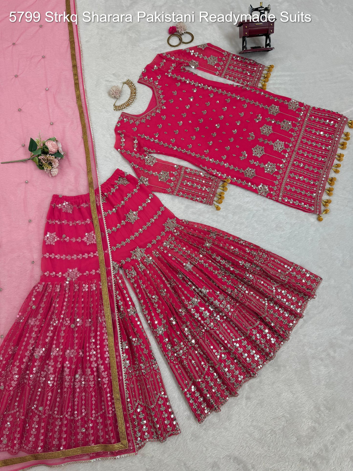 5799 Strkq Sharara Pakistani Readymade Suits