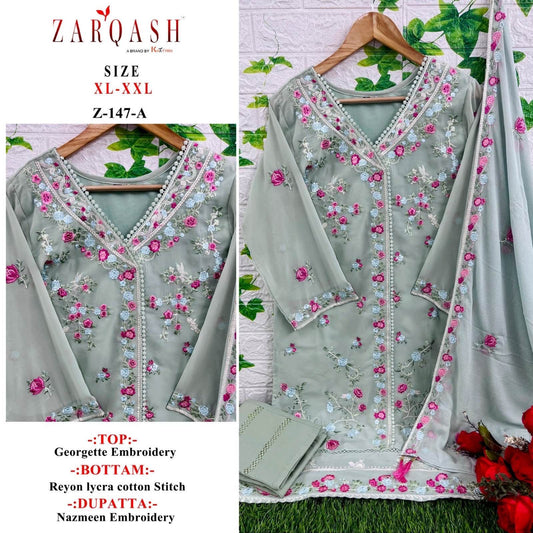 Z-147A Zarqash Pakistani Readymade Suits
