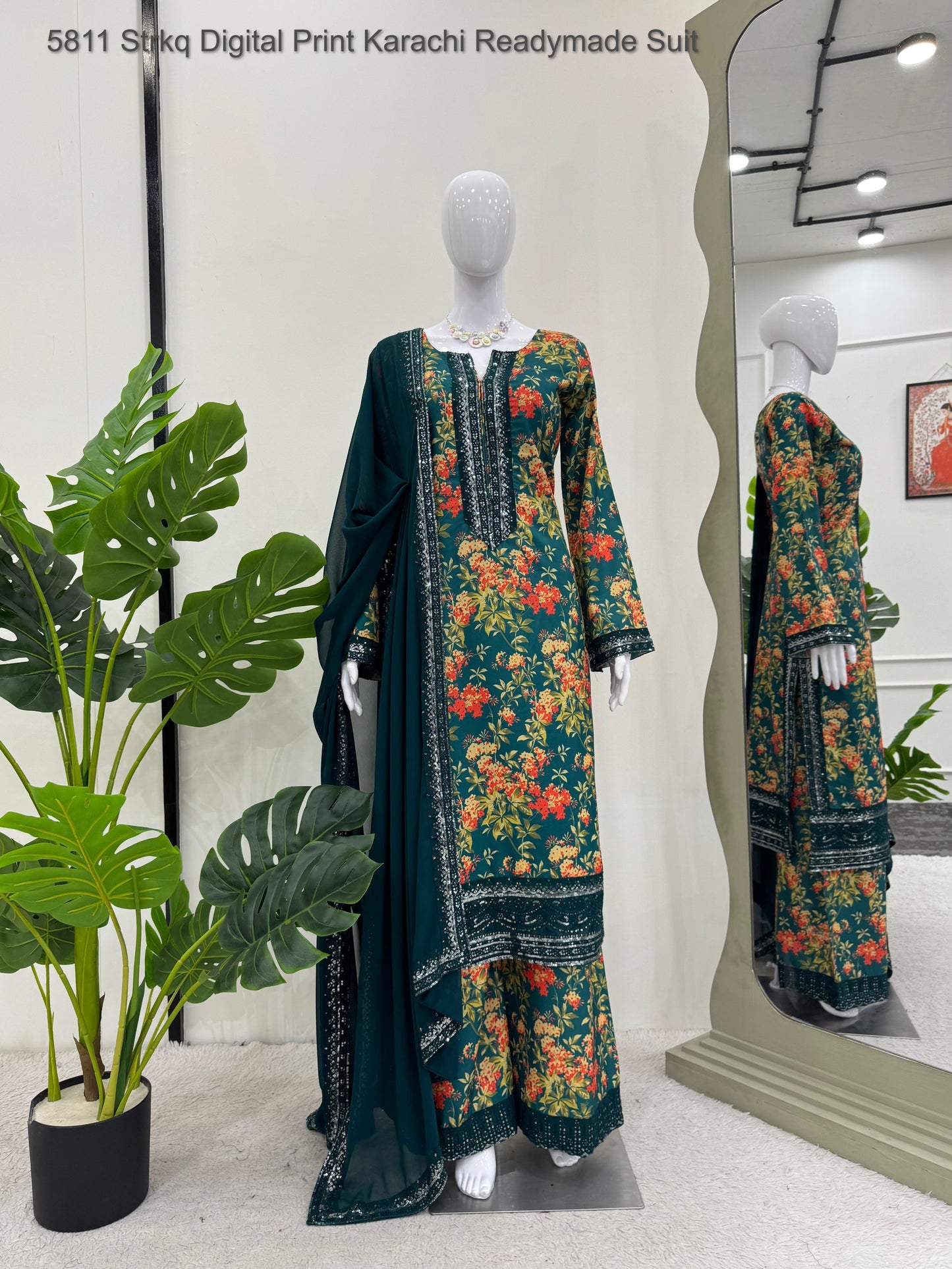 5811 Strkq Digital Print Karachi Readymade Suit