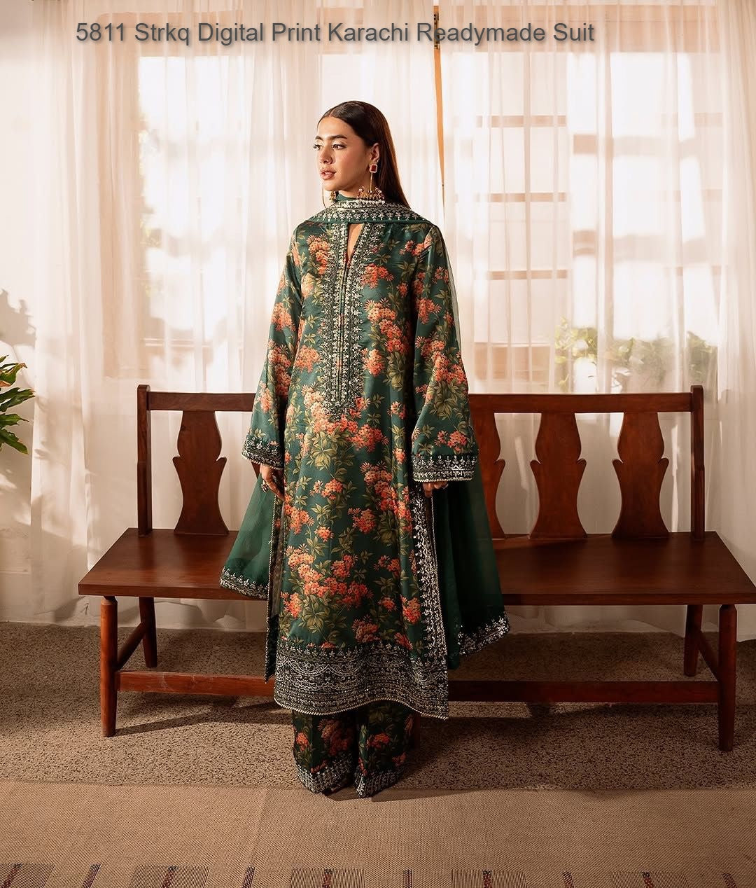 5811 Strkq Digital Print Karachi Readymade Suit
