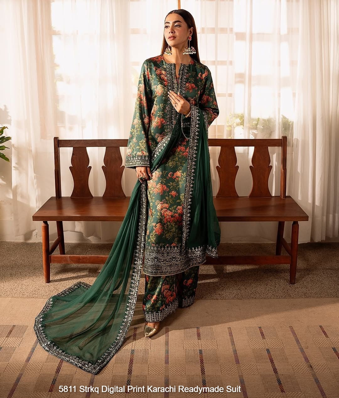 5811 Strkq Digital Print Karachi Readymade Suit