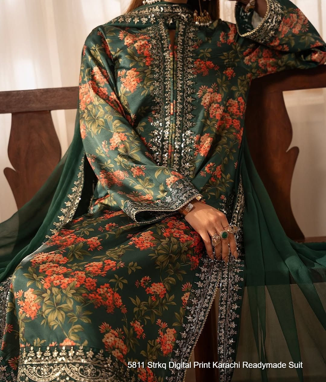 5811 Strkq Digital Print Karachi Readymade Suit