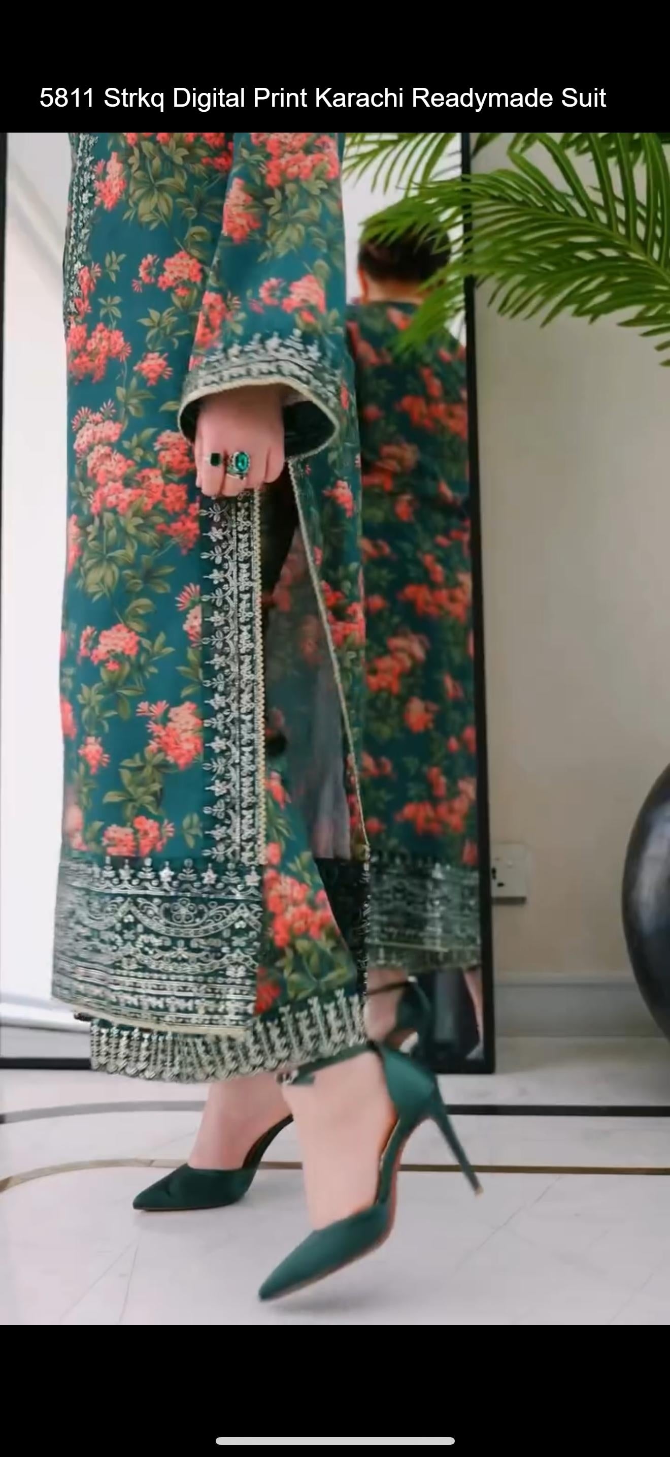 5811 Strkq Digital Print Karachi Readymade Suit
