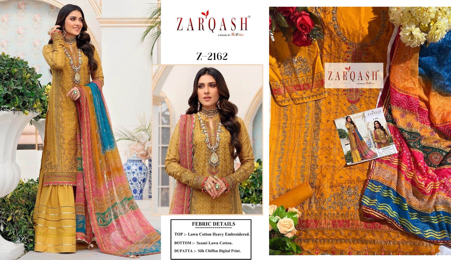 2162 Zarqash Pakistani Salwar Suits