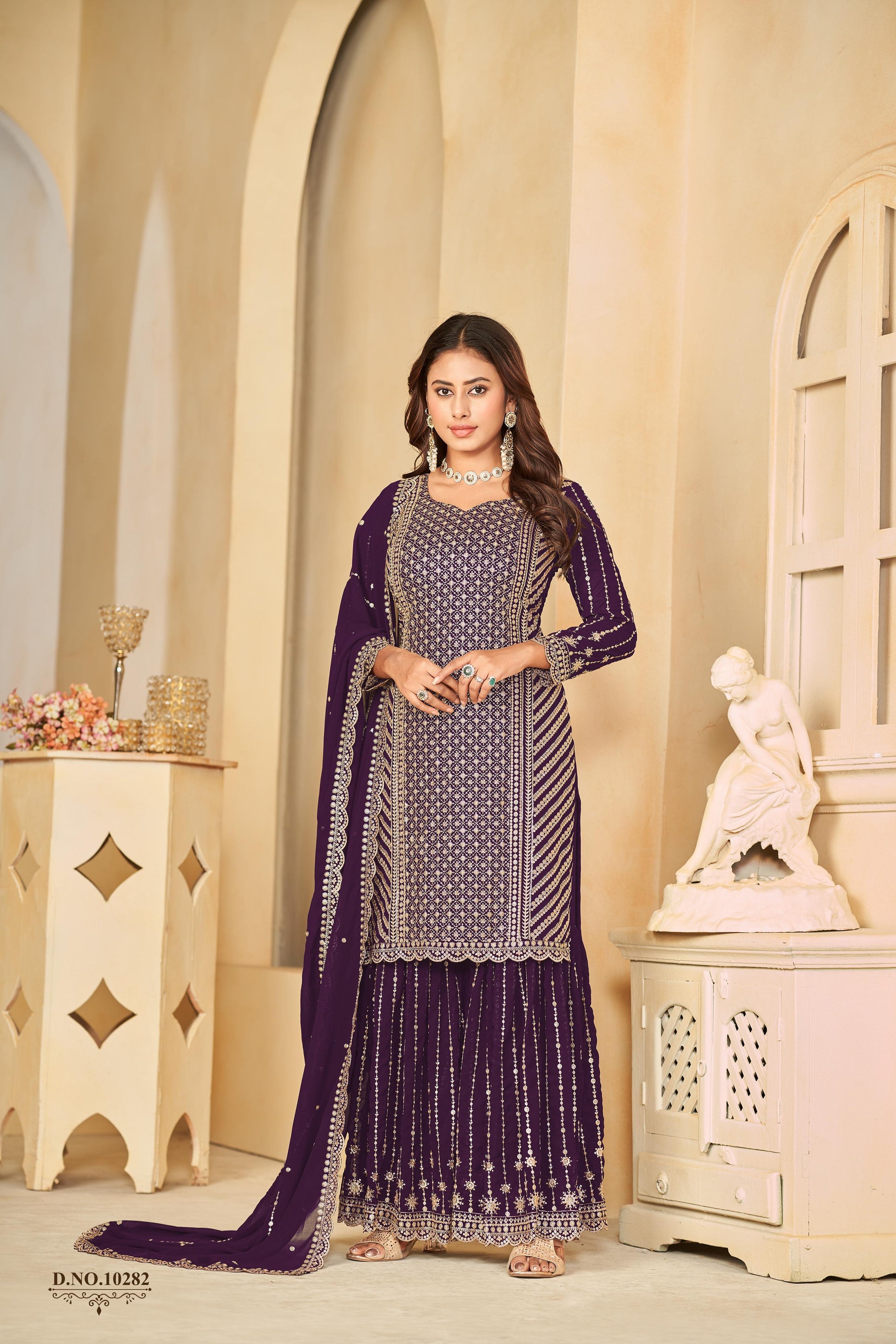 10282 Vol 28 Anjubaa Semi Stitched Suits