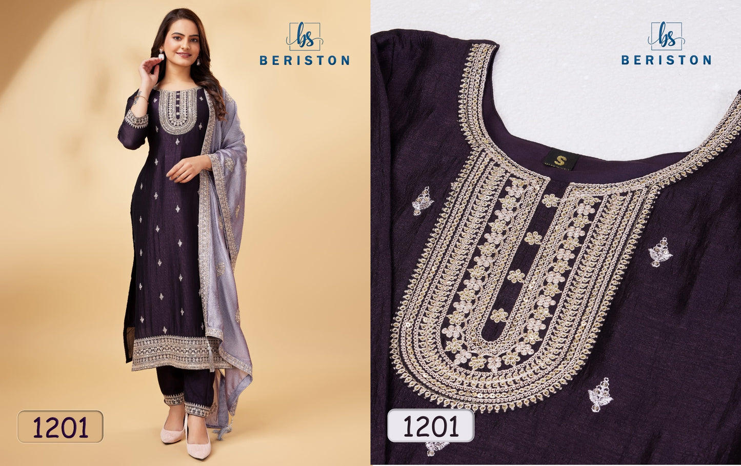 1201 Vol 12 Beriston Unstitched Suits