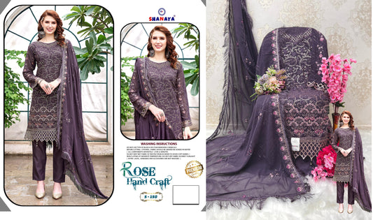 S-150 Rose Hand Craft Shanaya Fashion Pakistani Salwar Suits