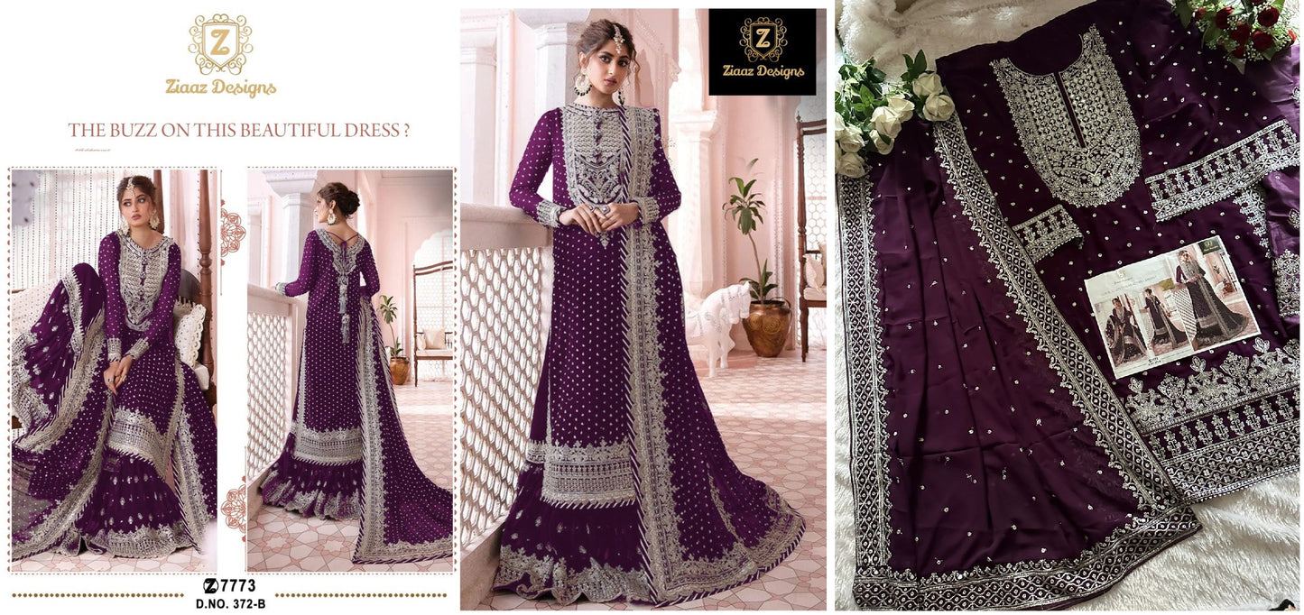 372B Ziaaz Designs Pakistani Salwar Suits