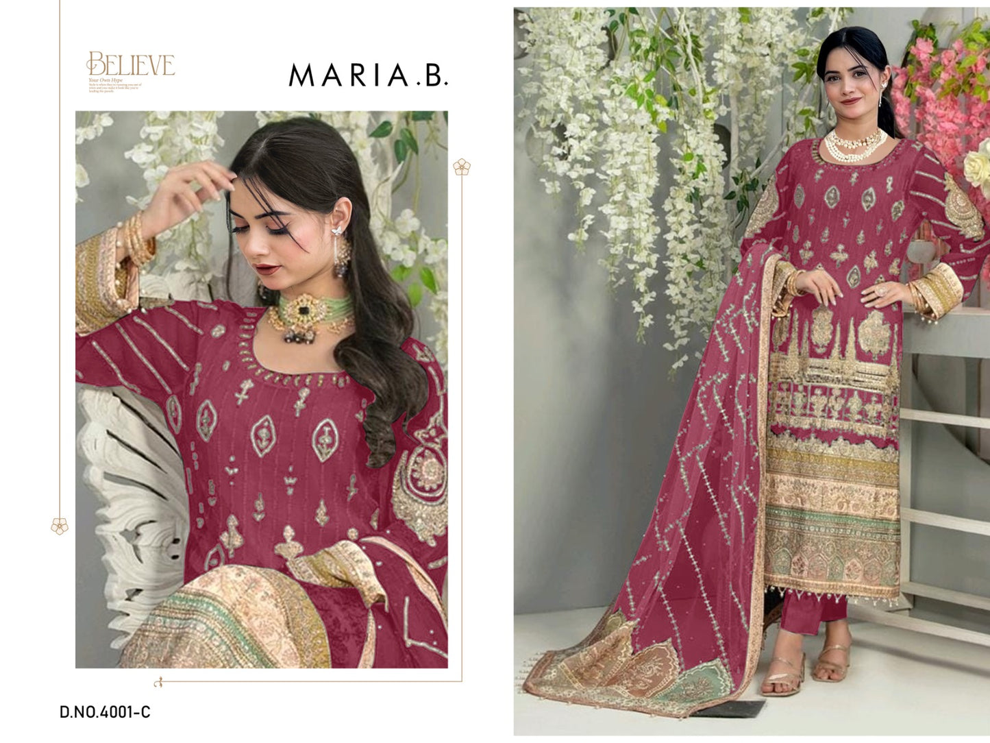 4001C Maria B Pakistani Salwar Suits