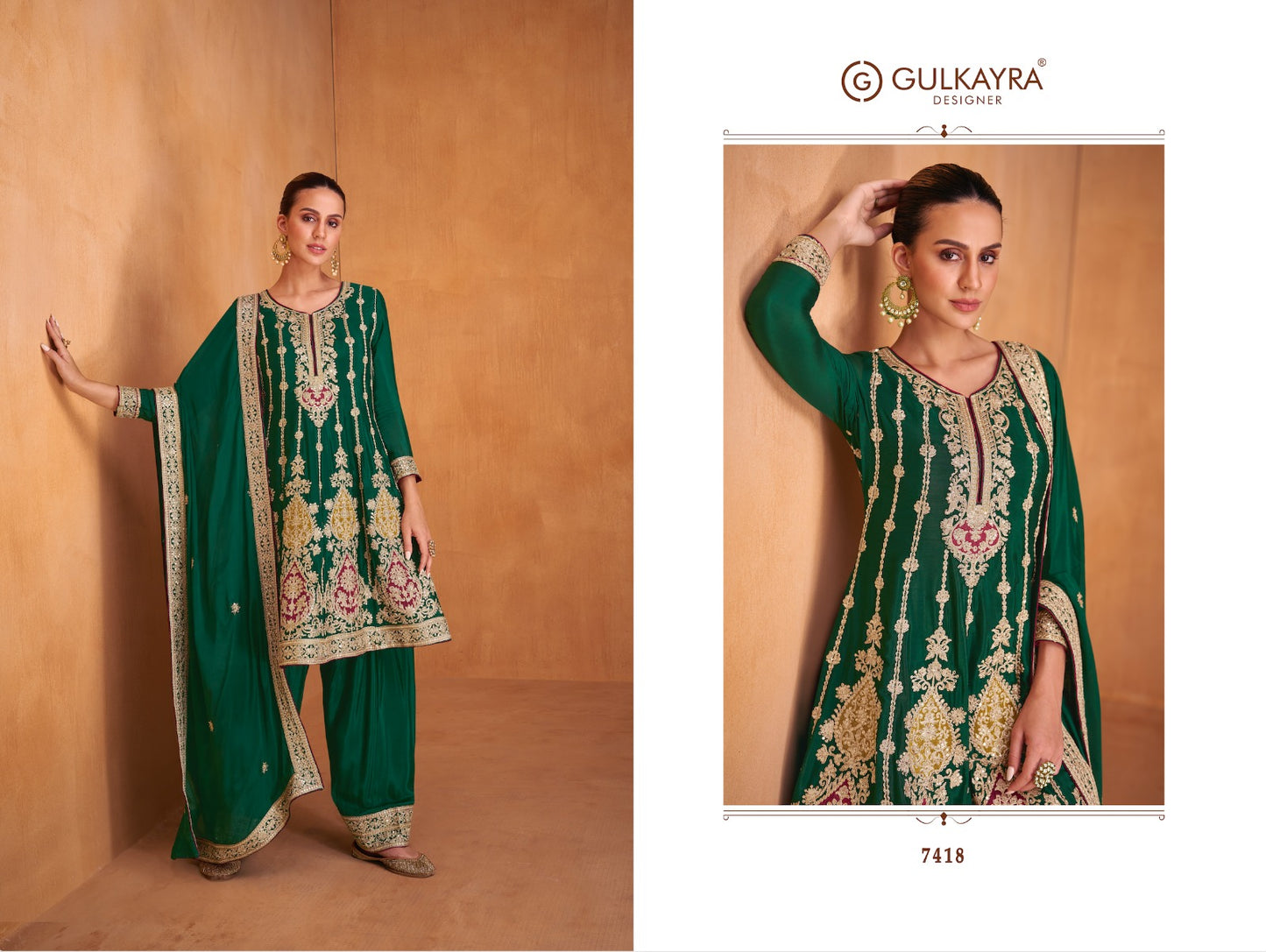 7418 Shysha Gulkayra Designer Pakistani Readymade Suits