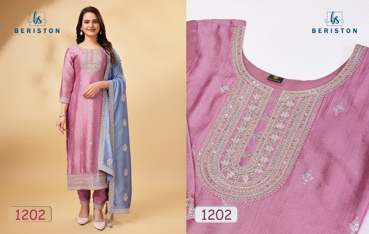 1202 Vol 12 Beriston Unstitched Suits