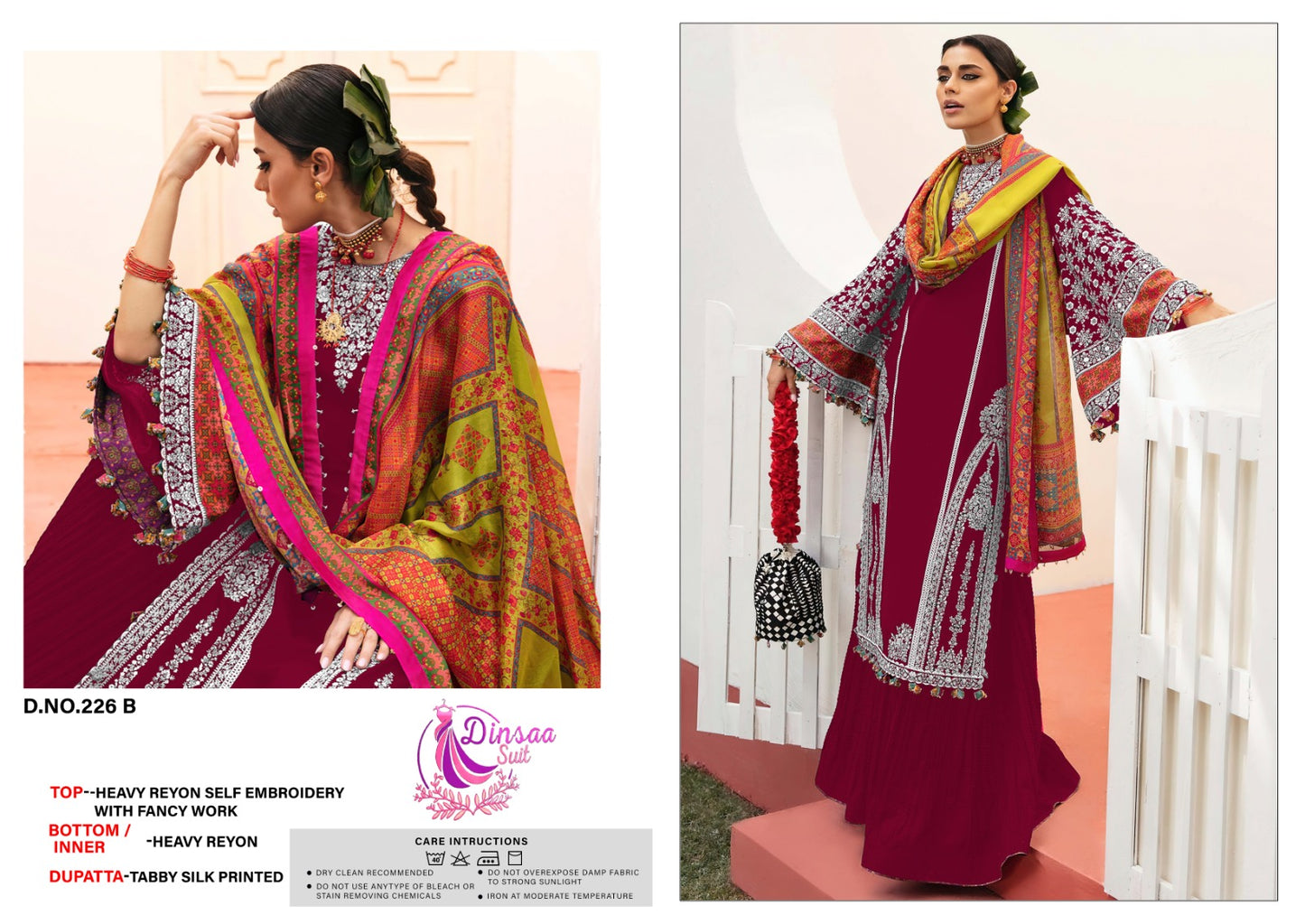 226B Dinsaa Suit Pakistani Salwar Suits