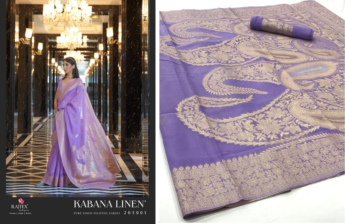 205001 Kabana Linen Rajtex Sarees