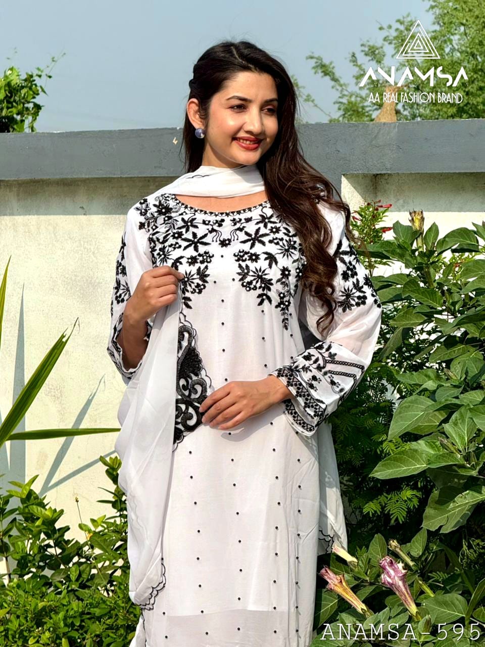 595 Anamsa Embroidered Pakistani Readymade Suits