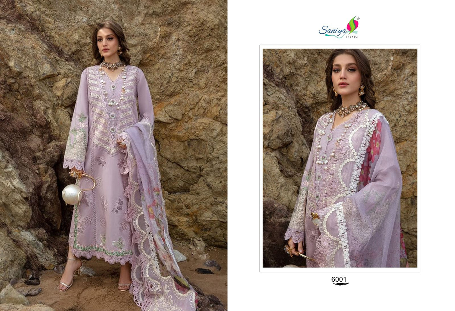 6001 Saira Sakira Vol 6 Saniya Trendz Chikankari Pakistani Salwar Suits
