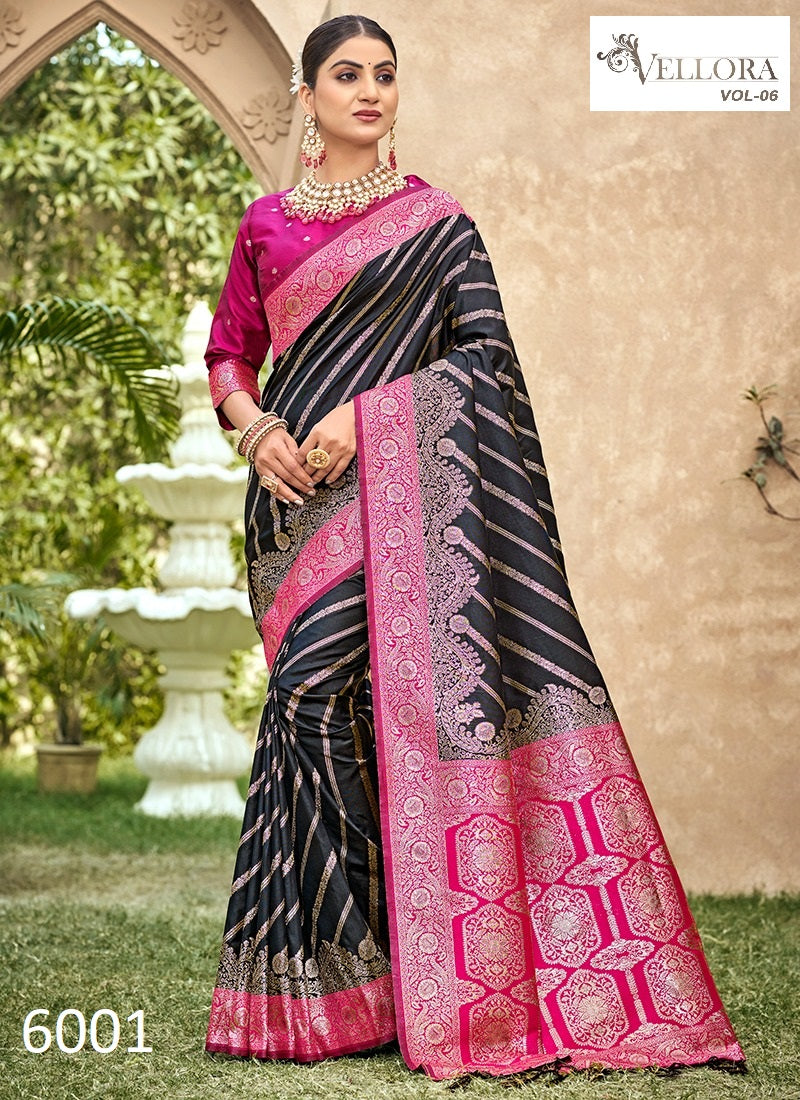 6001 Vol 6 Vellora Banarasi Silk Sarees