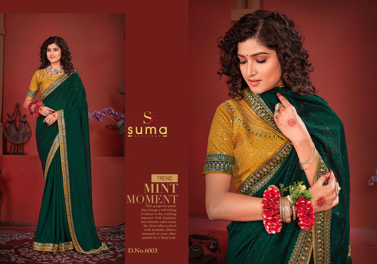 6003 Avikya Suma Designer Vichitra Sarees